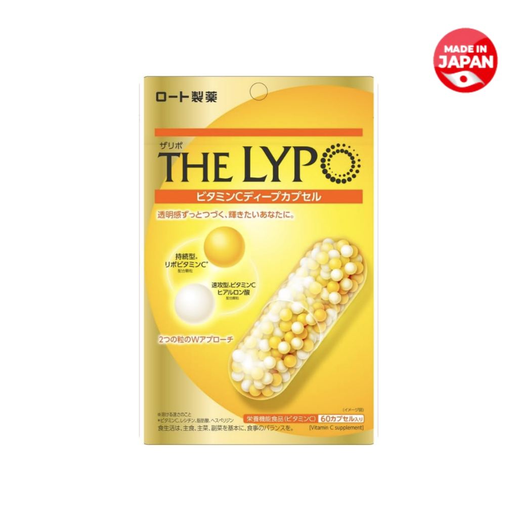 THE LYPO Vitamin C Deep Capsule Beauty Supplement with Hyaluronic Acid & Liposome for Radiant Skin | 30-Day Antioxidant & Anti-Aging Nourishment
