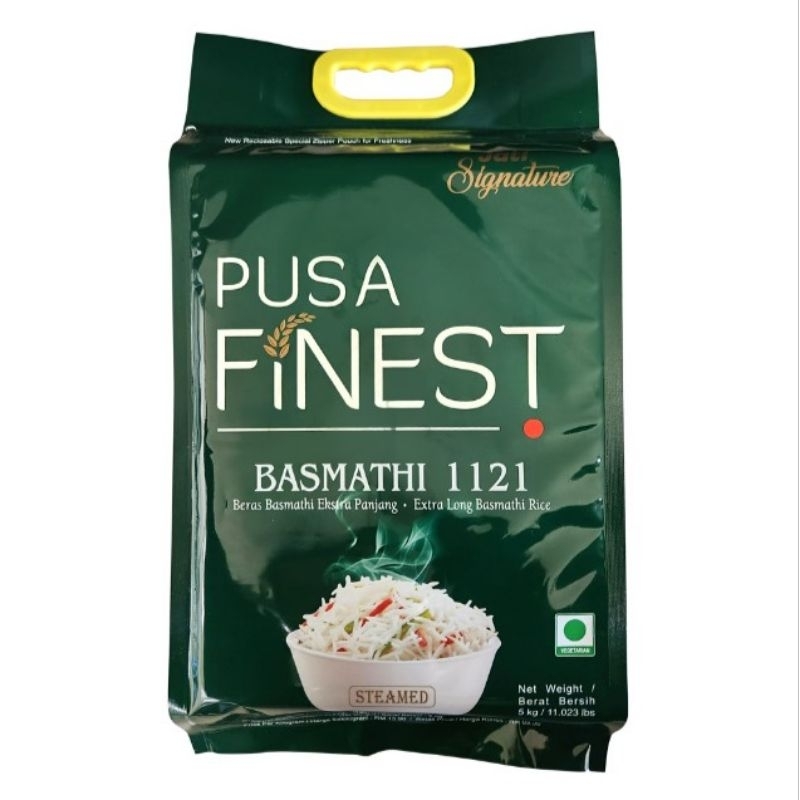Jati Signature Pusa Finest Basmathi 1121 500gram Repack Rice | Shopee ...