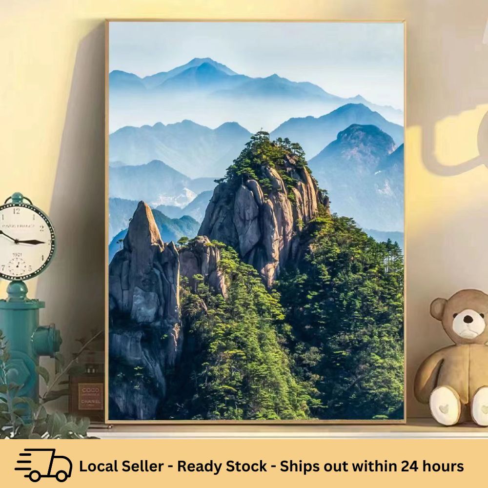 [The Highest Peak] 5D Beautiful Mountain Scenery Diamond Painting DIY ...