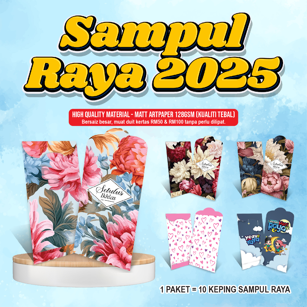 [ NO.1 ] Sampul Duit Raya 2026 (10 KEPING) | 36 Design EXCLUSIVE ...