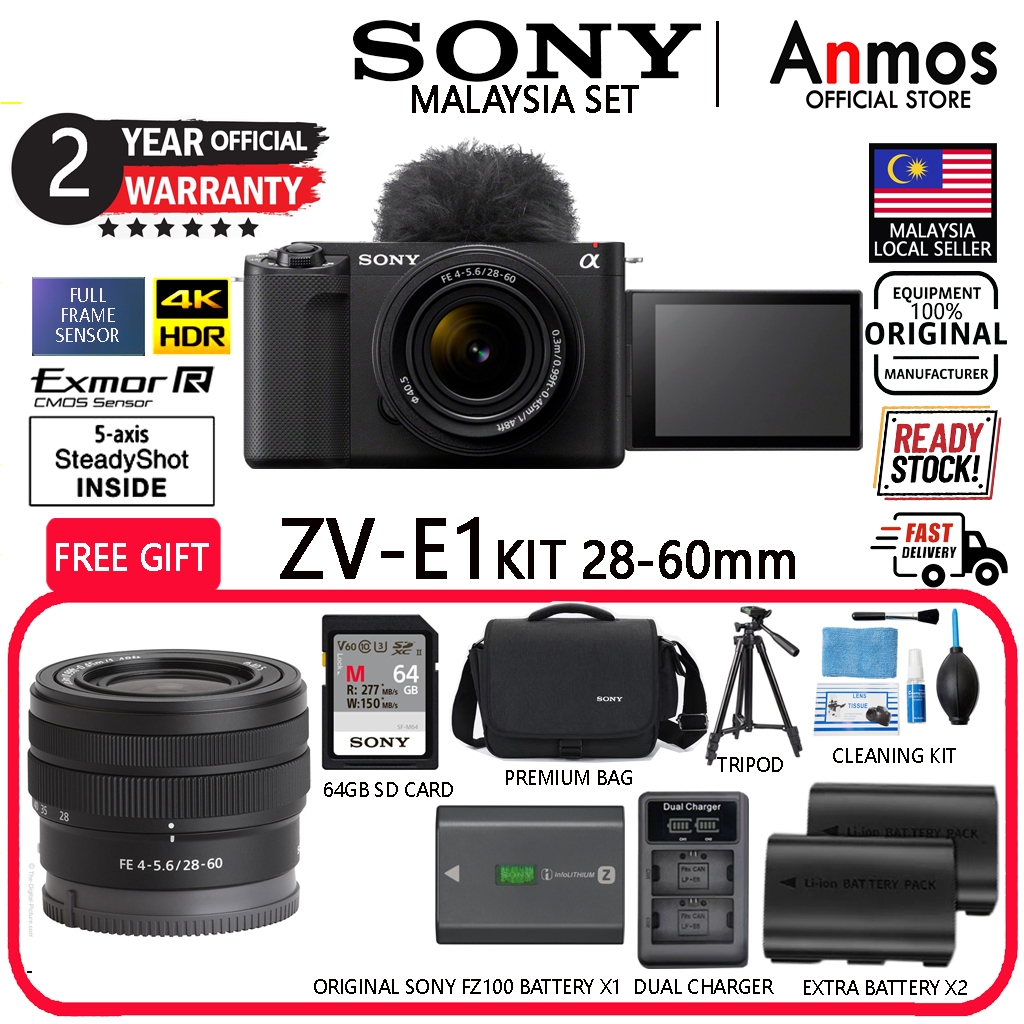 Sony ZVE1 ZVE1 Full Frame Professional 4K UHD Mirrorless Camera Body