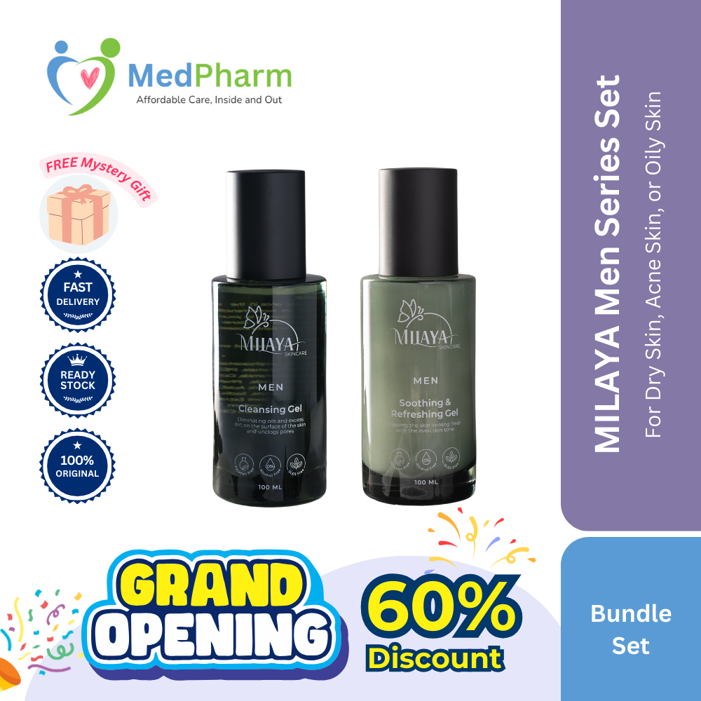 MILAYA Men Series Bundle Set (Cleanser + Moisturiser) | Shopee Malaysia