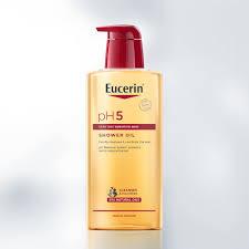 Eucerin PH5 Shower Oil Gel - 1 Liter Bottle For Sensitive, Dry Skin