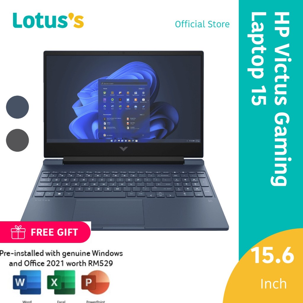HP Victus Gaming Laptop 15-fb1047AX - Performance Blue / 15-fb1048AX ...