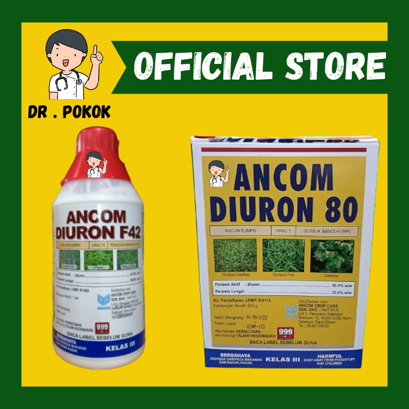 [ORIGINAL] 1L ANCOM DIURON F42 500G ANCOM DIURON 80 Racun Rumput Sambau ...
