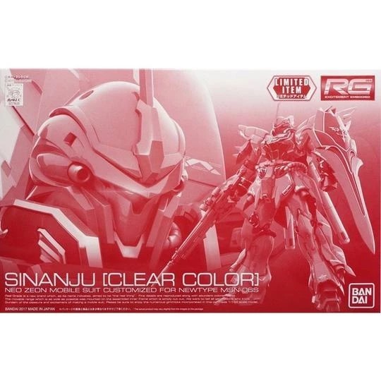 SINANJU CLEAR COLOR EXPO LIMITED EDITION GUNDAM RG 1/144 GUNPLA