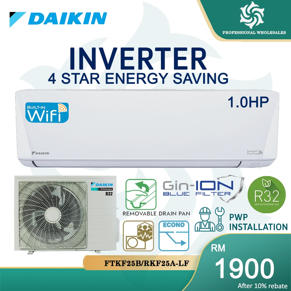 Daikin 1hp 3 0hp R32 Standard Inverter Air Conditioner Ftkf Ftke Ftkp