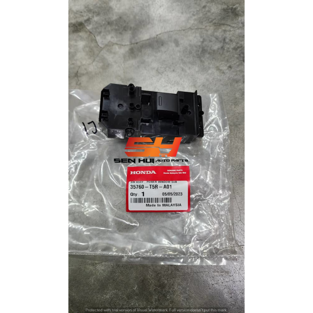 Honda Jazz / HRV 35760-T5R-A01 Power Window SWITCH Front Door Left LH ...