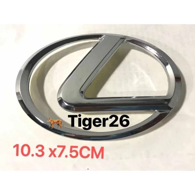 Toyota LEXUS 10.3CM X 7.5CM Chrome Car Logo Emblem Badge Front Rear ...