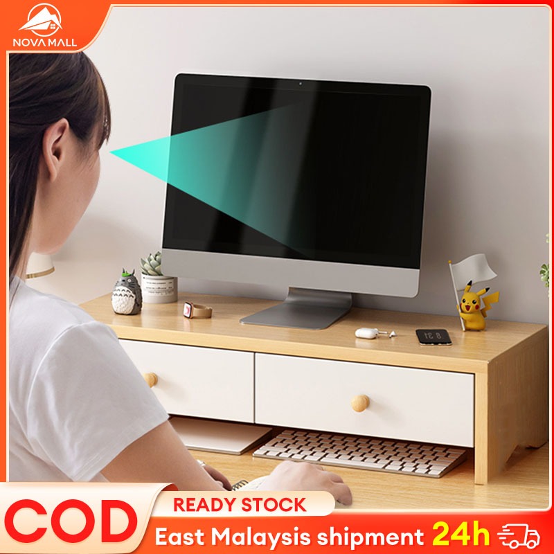NV Computer Monitor Rack Drawer rack Screen Increase Height Shelf ...