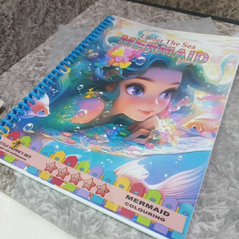 (50/100) MERMAID Colouring Book For Kids / Buku Mewarna | Shopee Malaysia