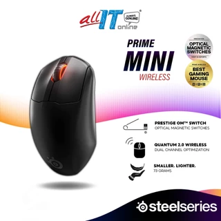 SteelSeries Prime Mini Wired / Wireless Precision Esports Mouse in a Small, Light Form Factor with Prestige OM Switch