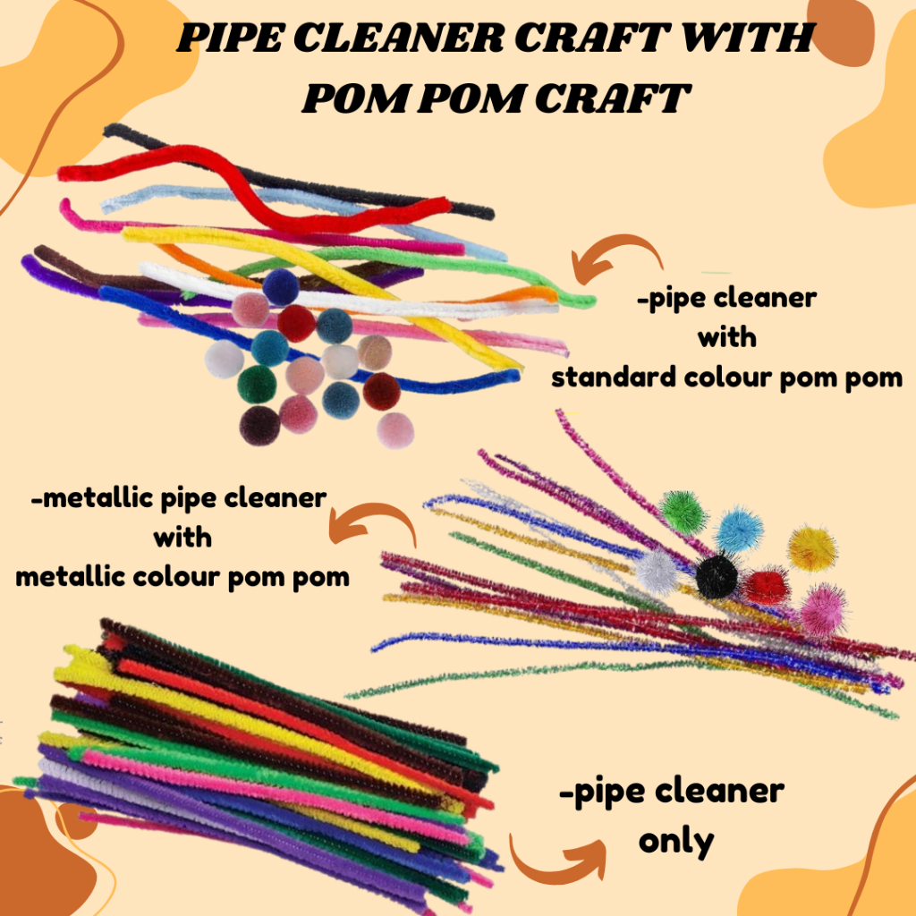 Colorful Chenille Stems Pipe Cleaners Assorted Colours Art and Craft ...