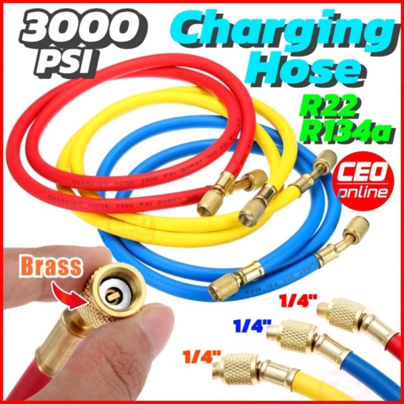 CEO 🇲🇾 Charging Hose Set R22 R134a R12 R507 R404 Air Cond Refrigerant ...