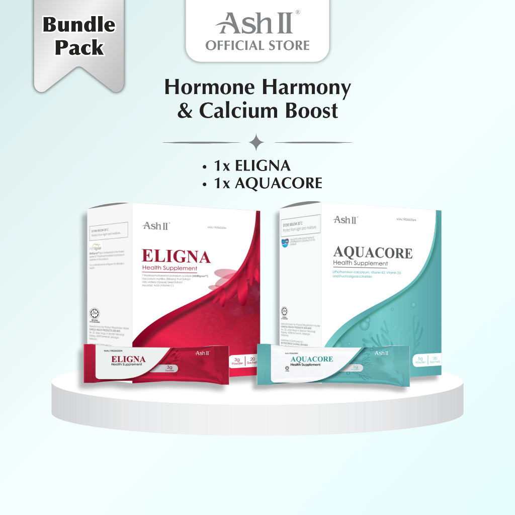 [11.11] ASH II ELIGNA + AQUACORE Menopause Symptoms Relief Supplements
