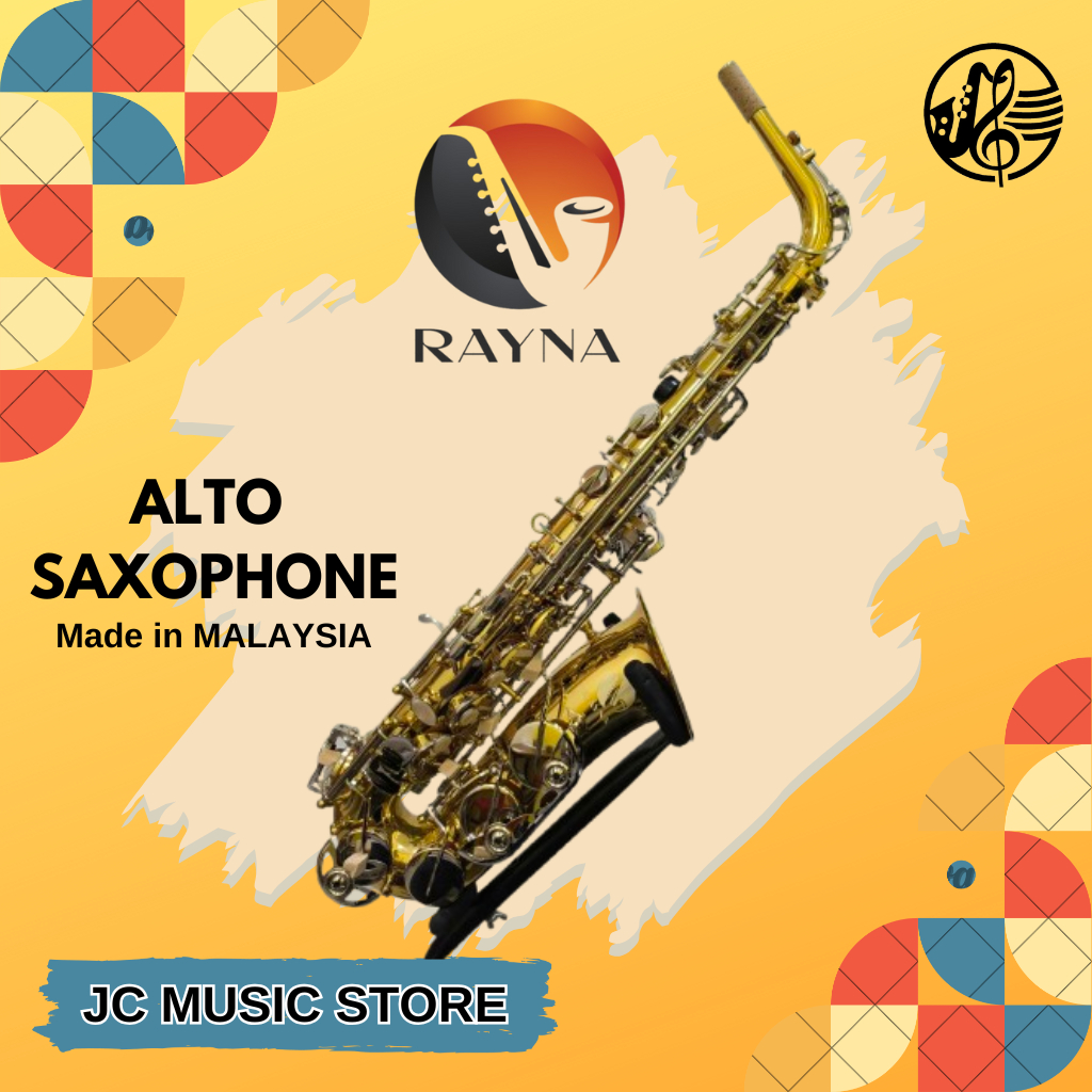 【READY STOCK】RAYNA Alto saxophone in Eb Made in Malaysia local brand ...