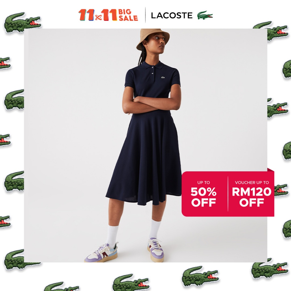 Lacoste pique polo dress hotsell