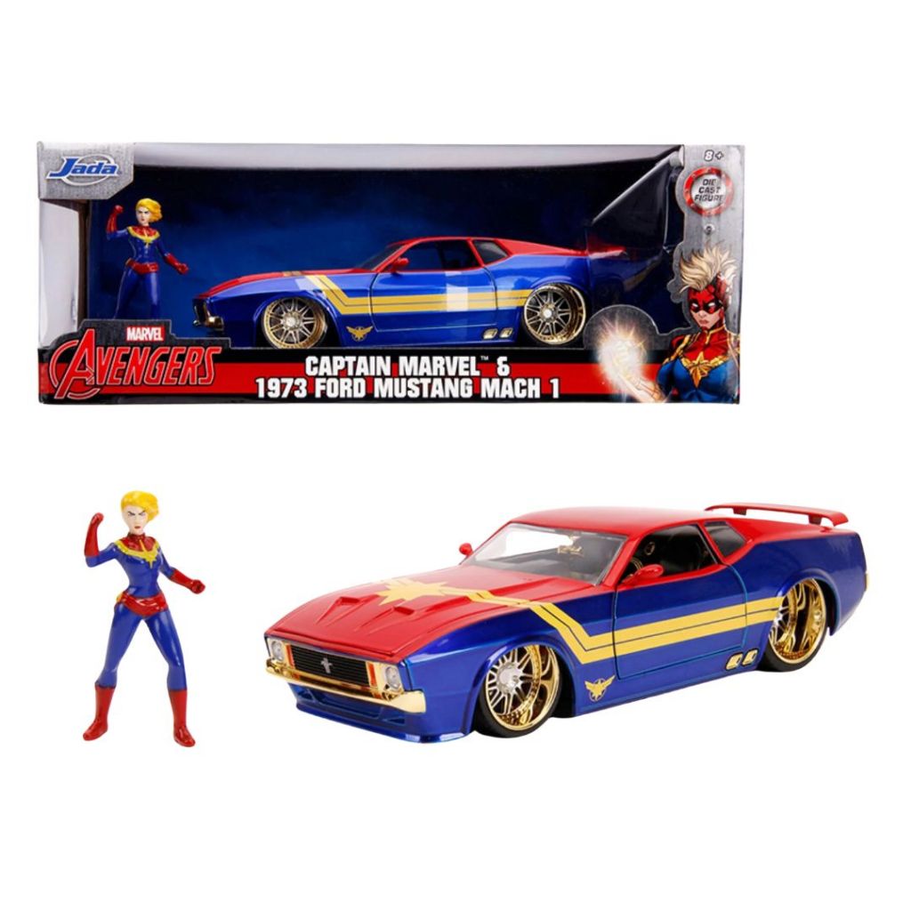 Jada Toys Marvel Avengers - 1:24 Scale Diecast 1973 Ford Mustang Mach 1 ...