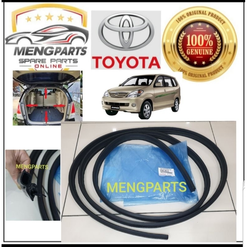 ORIGINAL TOYOTA AVANZA F601 F602 2004Y-2010Y REAR BONNET RUBBER REAR ...