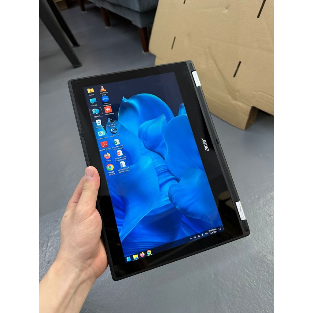 WINDOW 10 PRO ACER R11 TOUCHSCREEN 2IN1 FLIP INTEL CELERON 4GB RAM 32GB ...