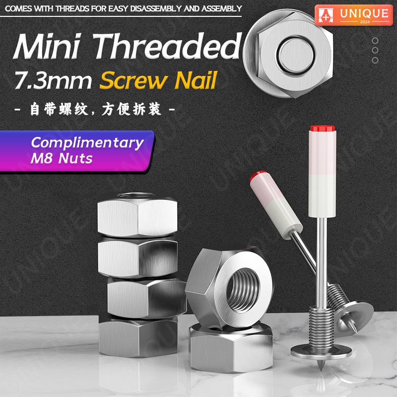 Specialized for Nail Gun Threaded Nail 7.3mm Screw Nail 螺纹钉 Concrete ...