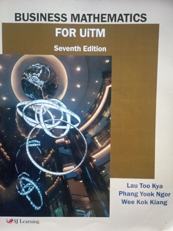 Used Book Business Mathematics for UITM 7th edition 🔥🔥 | Shopee Malaysia
