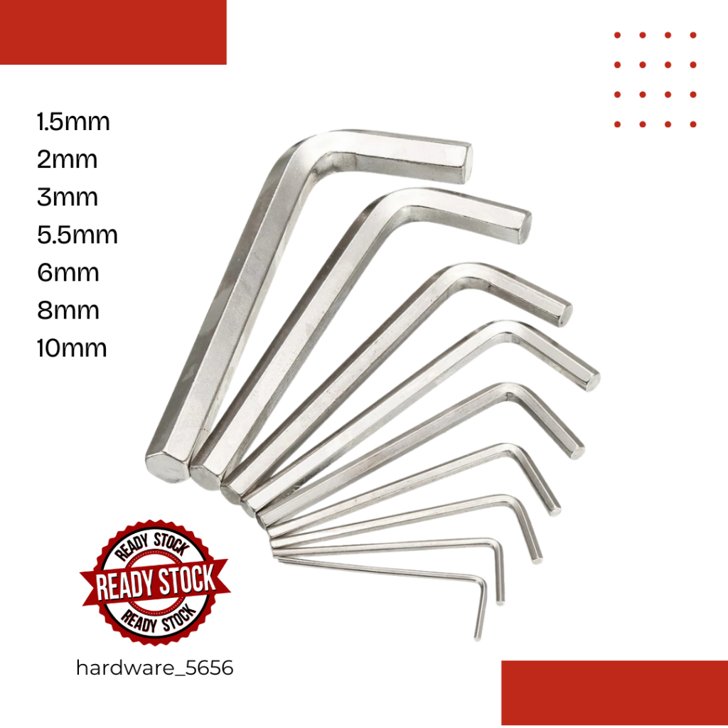 【Lelong 清仓商品】High Quality Allen Key / Ball Point Allen Key 内六角扳手 ...