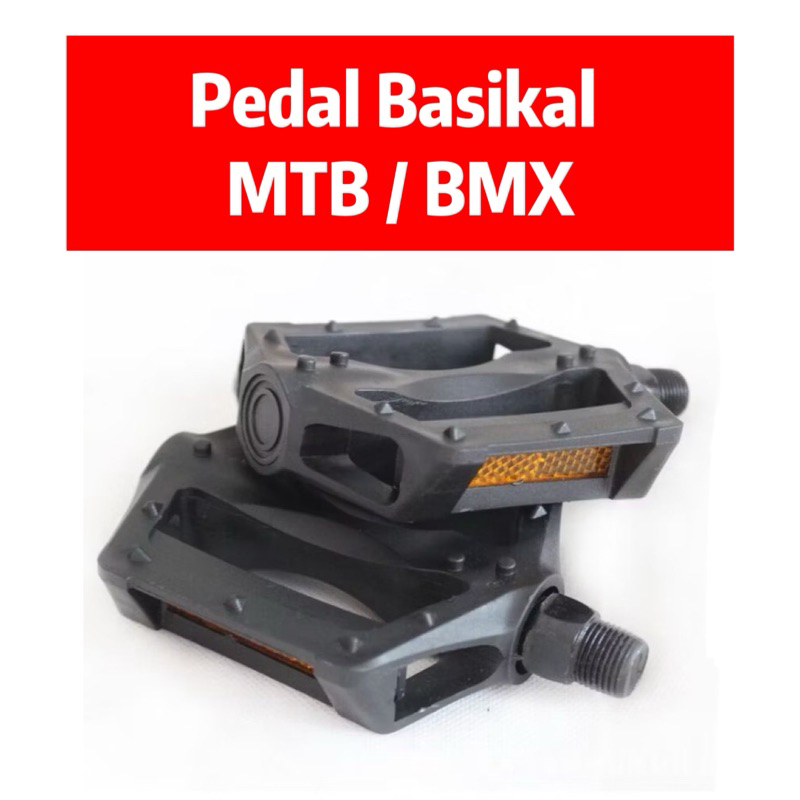 Ready Stock Bicycle Pedal Plastic Pedal PVC One Pair Pedal Basikal MTB BMX Shopee Malaysia