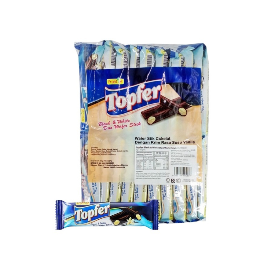 FRONTIER TOPFER CREAM FILLED WAFER STICK (CHOCOLATE / BLACK & WHITE ...
