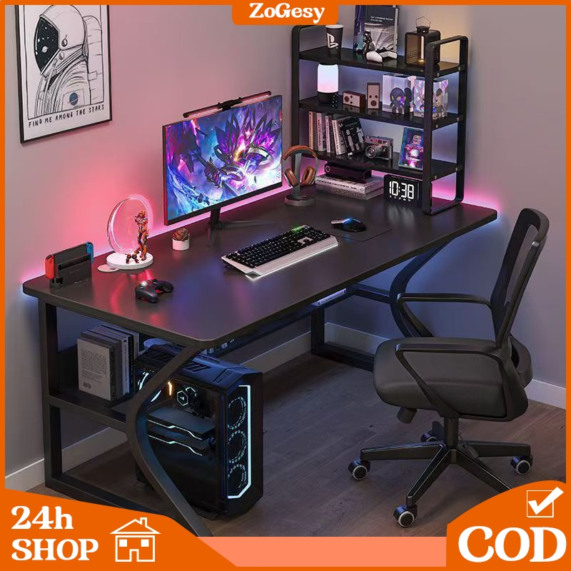 Computer Desk Study Table 80-160cm Computer Office Table Tea Table ...