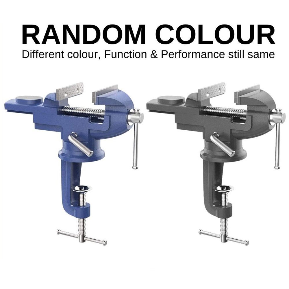 60mm Heavy Duty Swivel Base Bench Vise Clamp Ragum Clamp Bench Table ...