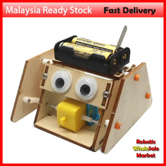 Science Educational Toys Wood DIY Electronic Triangle Walking Robot Assemble Toy Children Education