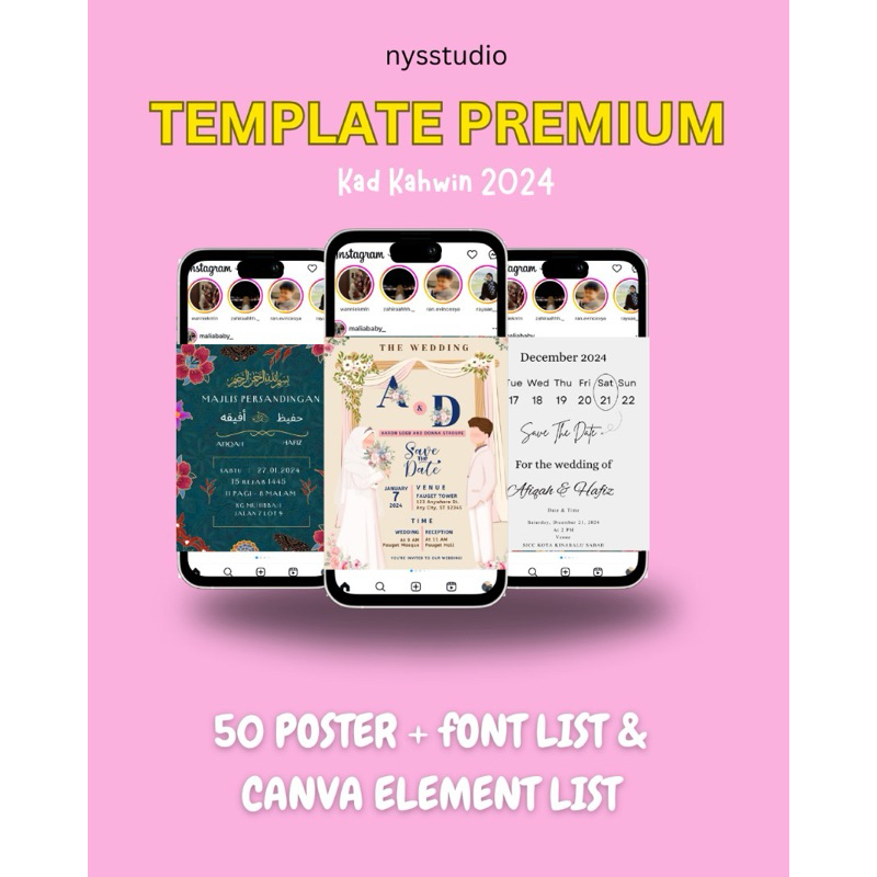 TEMPLATE KAD KAHWIN PREMIUM | Shopee Malaysia