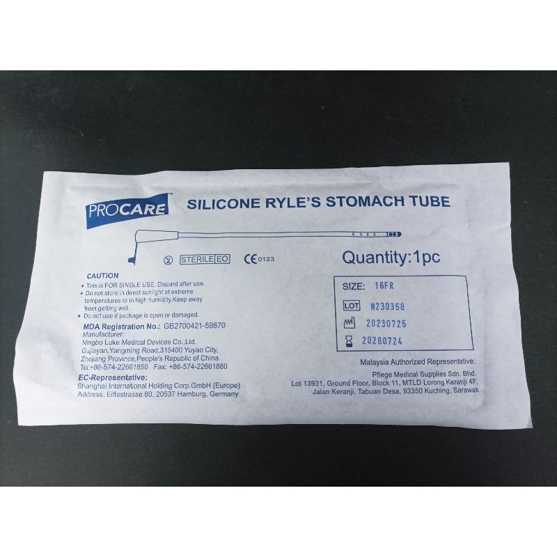 Procare Full Silicone Ryles Stomach tube feeding tube tiub susu ...