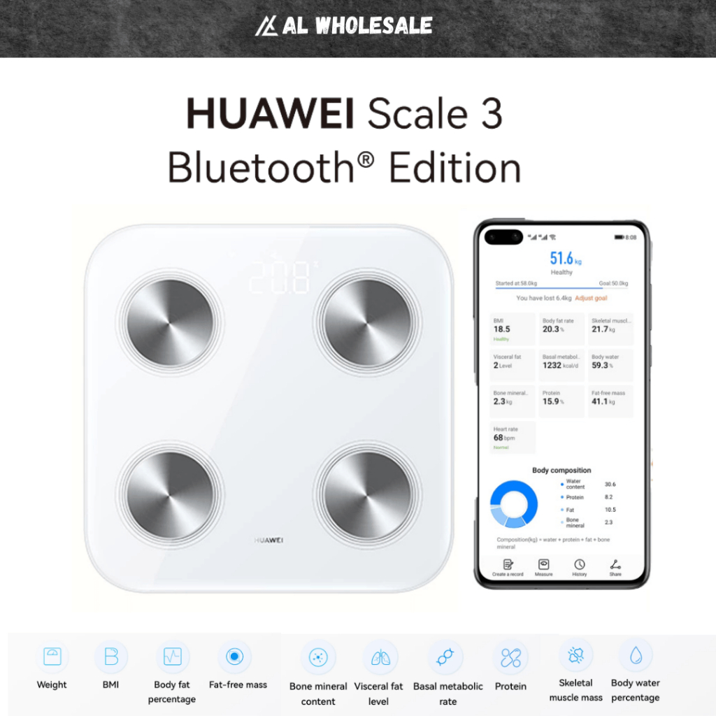 Huawei Scale 3 | 10+ Body Indicators - 6 Months Warranty | Shopee Malaysia