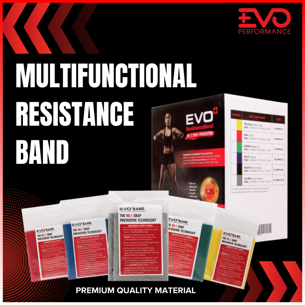 EVO+ Resistance Band Fitness Tool Elastic Band for Fat Burning