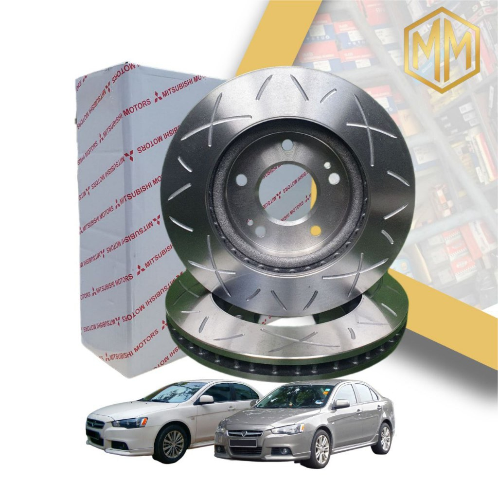 MITSUBISHI DISC ROTOR SLOTTED & DRILLED - PROTON INSPIRA (FRONT ...
