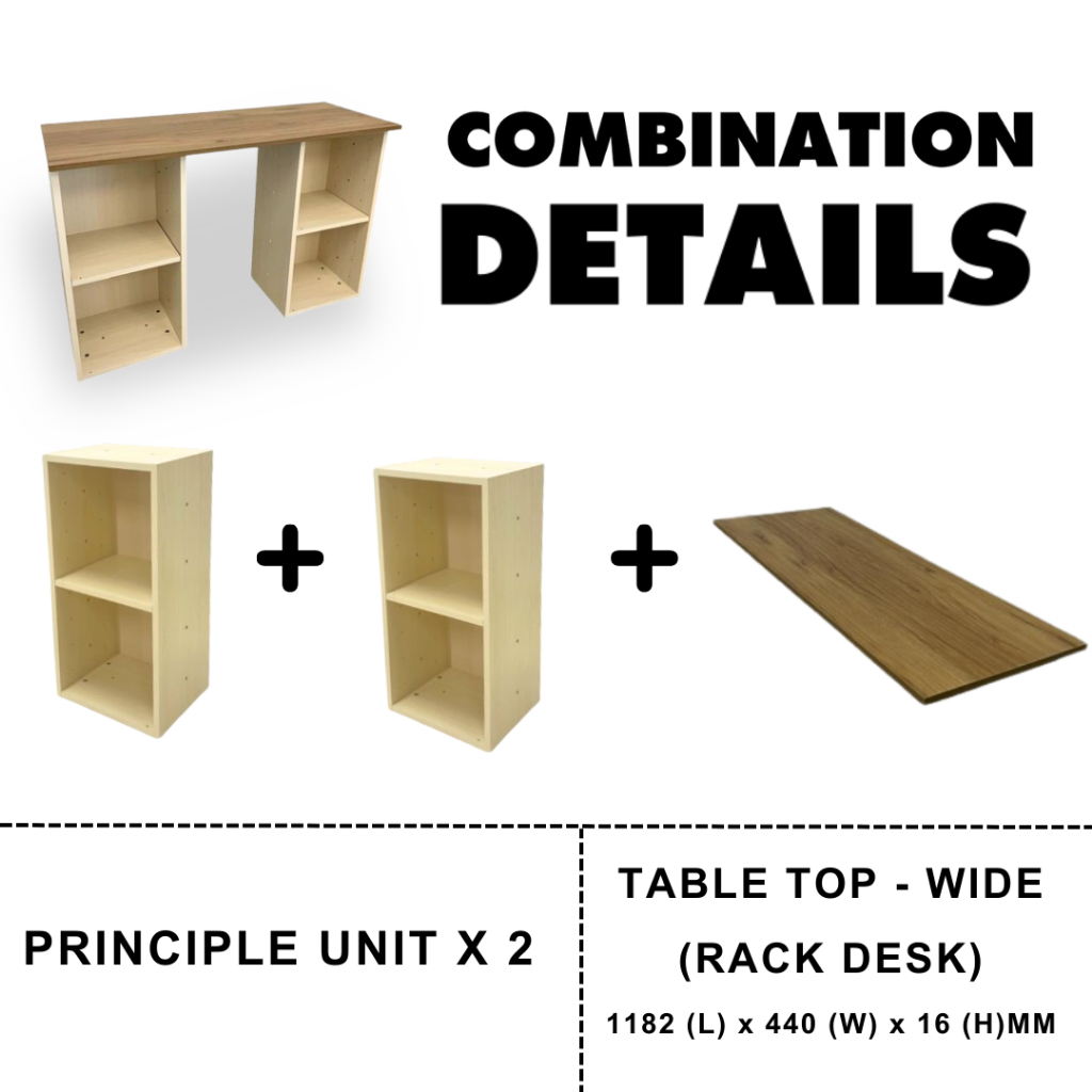 *READY STOCK* HANA DESK RACK DIY Utility Shelf Multipurpose Shelf Meja ...