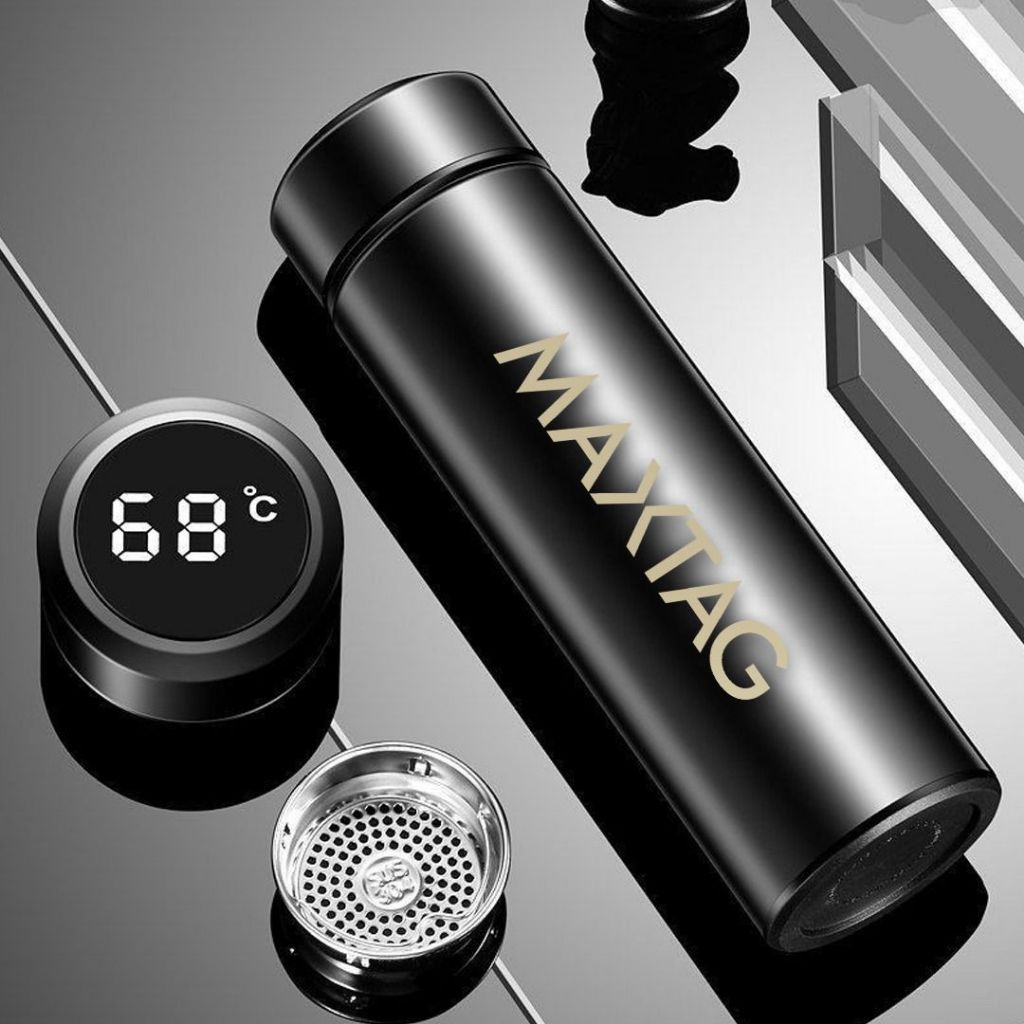 MAXTAG Smart LED Display Thermos Flask 500ml Temperature Display ...