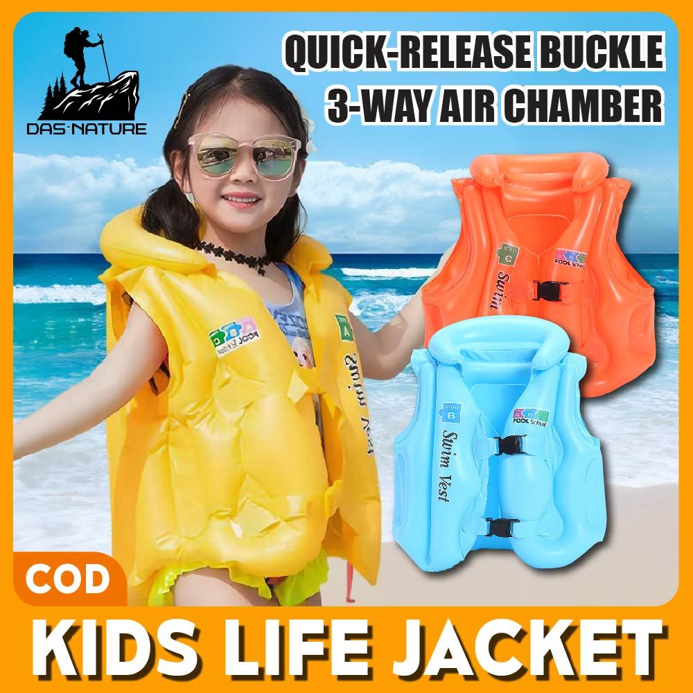 Das Nature™ Kids Swimming Life Vest Jacket Inflatable Swimsuit ...