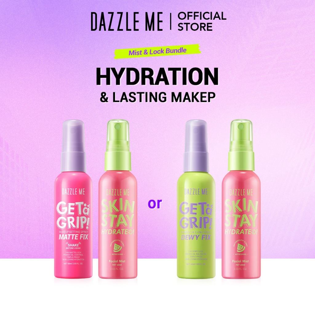[LOCAL SHIPMENT] Mist & Lock Bundle DAZZLE ME Facial Mist Rehydrating ...