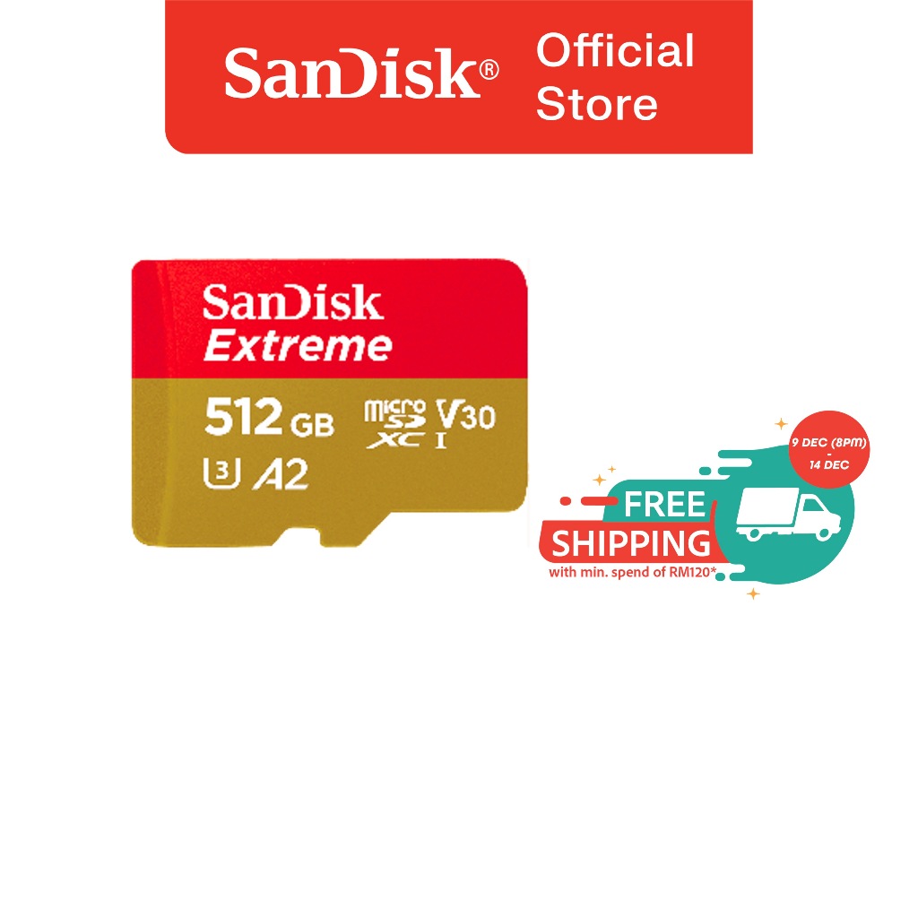 SanDisk Extreme® microSDXC™ UHS-I Card (512GB/1TB/2TB) | Shopee Malaysia