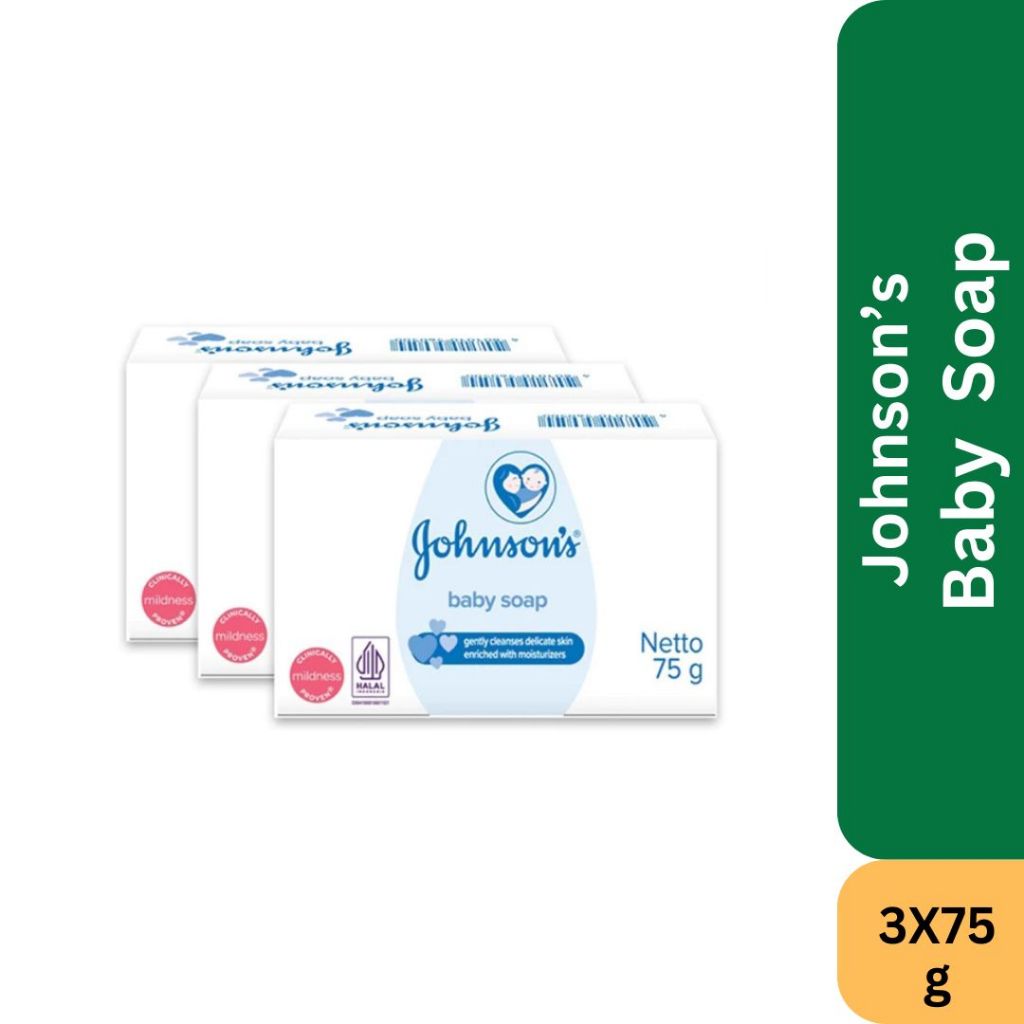 Johnson's Baby Regular Soap (75g x 3's) | Shopee Malaysia