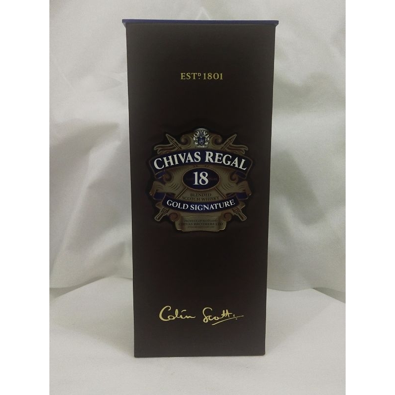Chivas Regal 18 whiskey gold edition 1 little original empty box ...