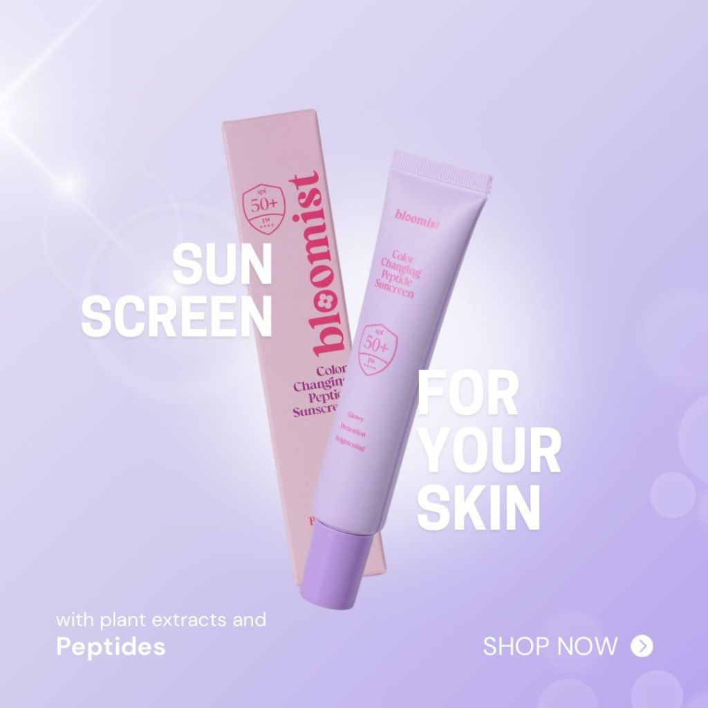 BLOOMIST COLOR CHANGING PEPTIDE SUNSCREEN SPF 50+PA++++ !!! ORIGINAL HQ ...