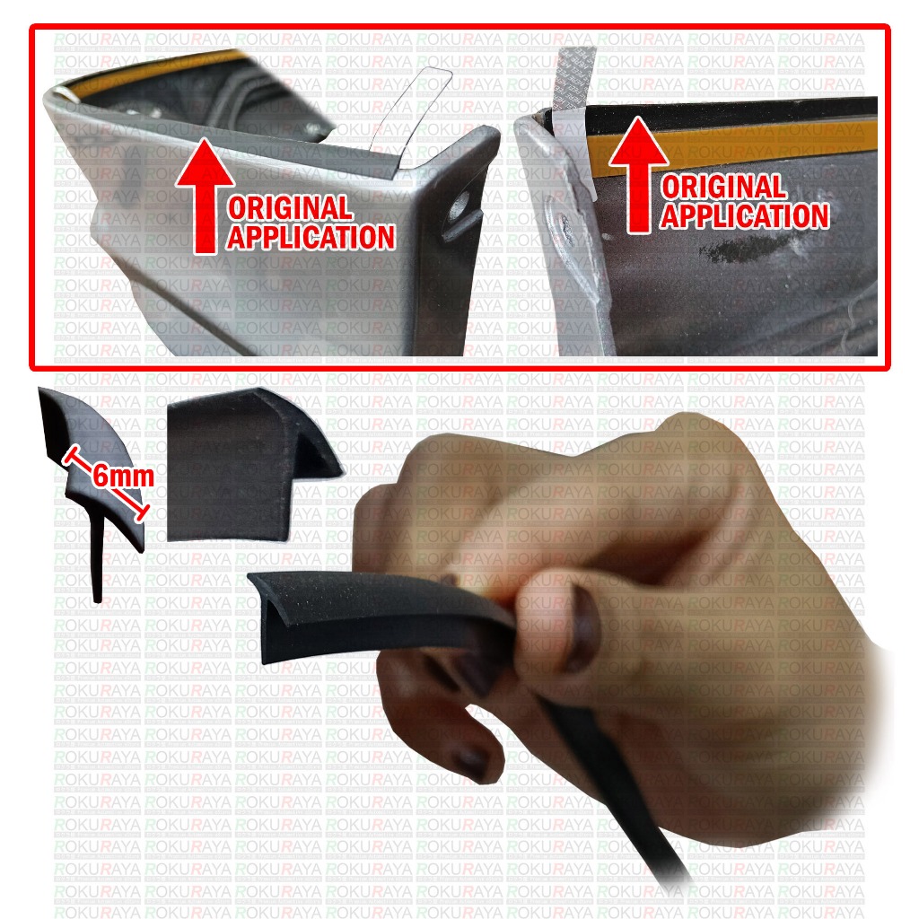 (1 Meter) 6mm Original Automotive Application Car Body Kit Bodykit ...