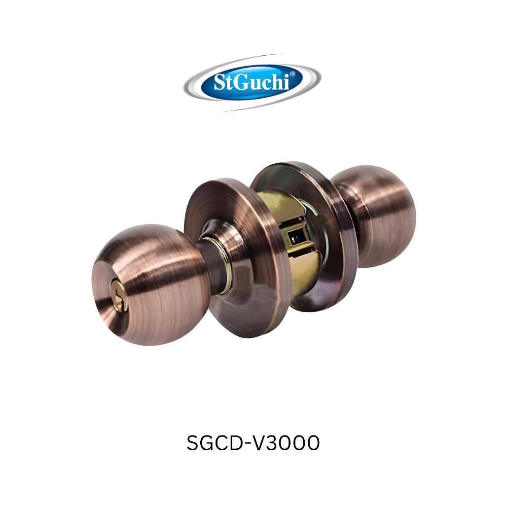 St Guchi SGCD-V3000 Door Knob Cylindrical Lock Stainless Steel SUS304 ...