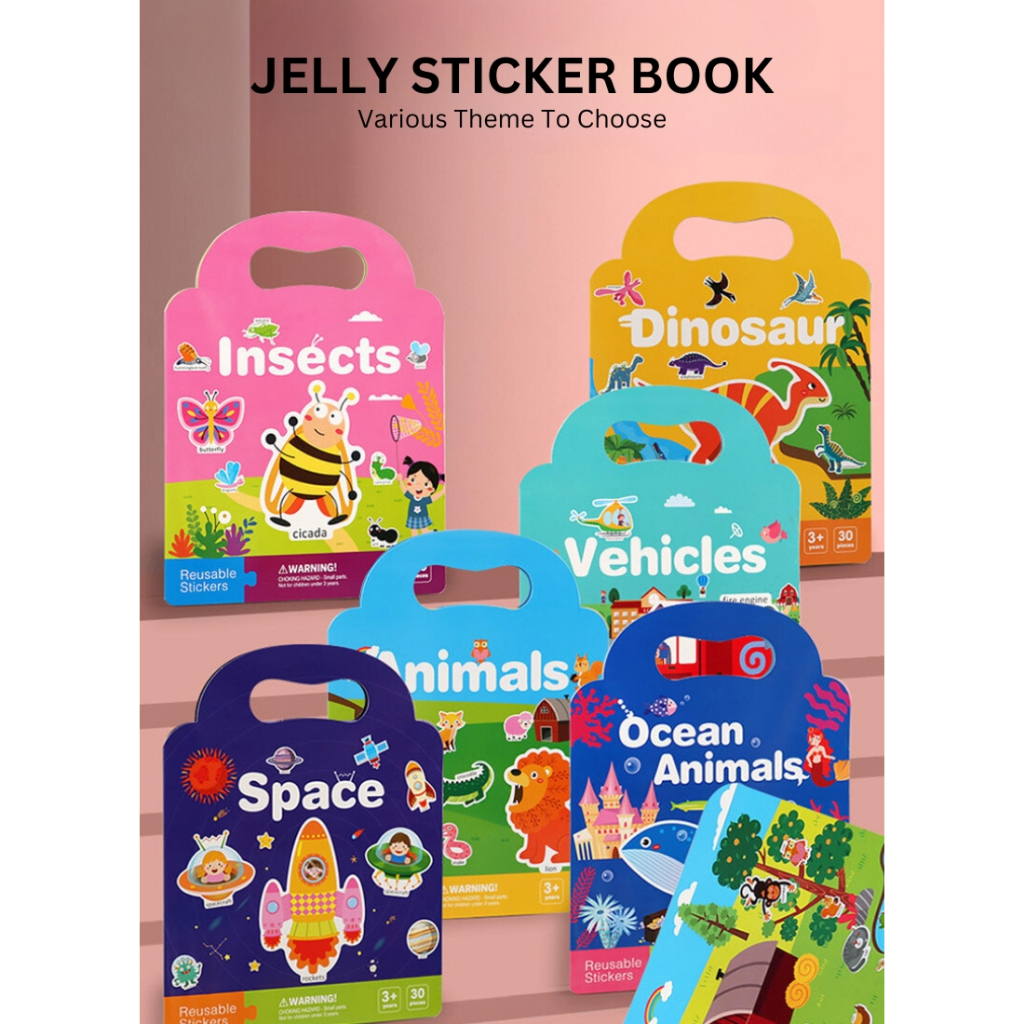 Toddler Kids Reusable Sticker Book Children Stickerbook Lerning Book ...
