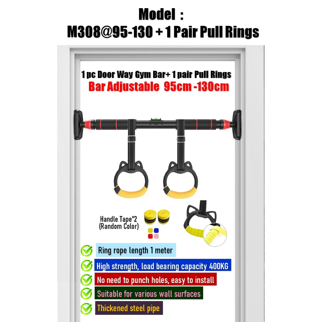 Top Grade Heavy Duty Pull Up Door Way Gym Chin Up Bar Doorway