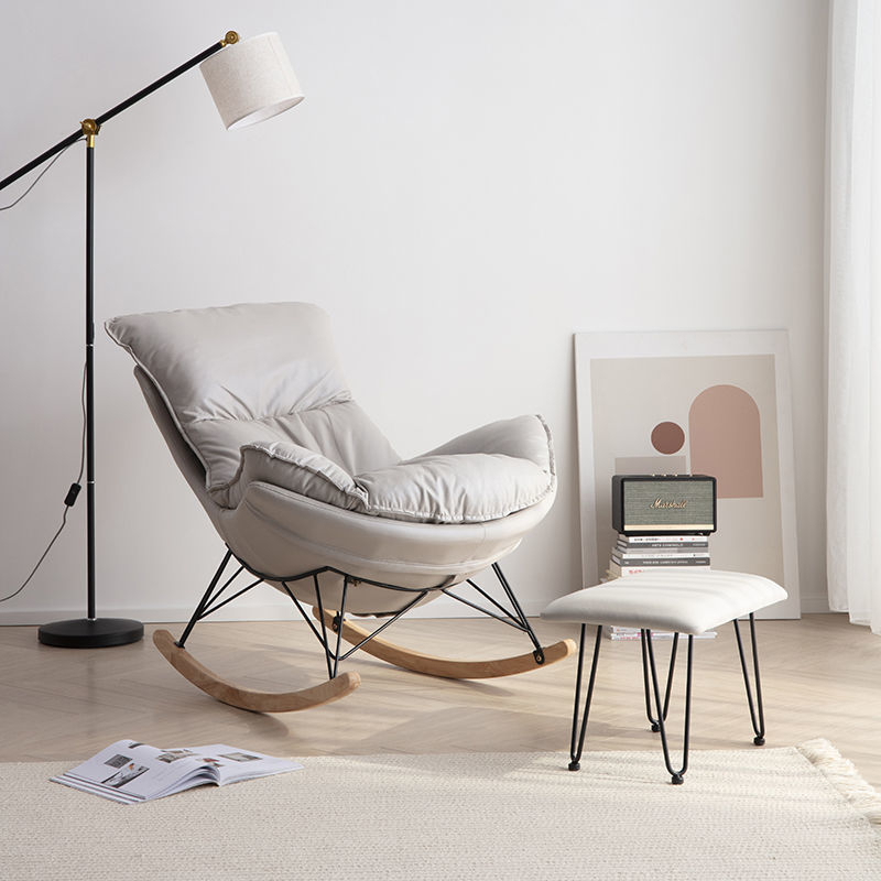 Nordic lazy sofa rocking chair family reclining chair rocking chair ...